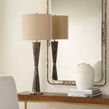 Jameson Brown Marble Cones Table Lamp