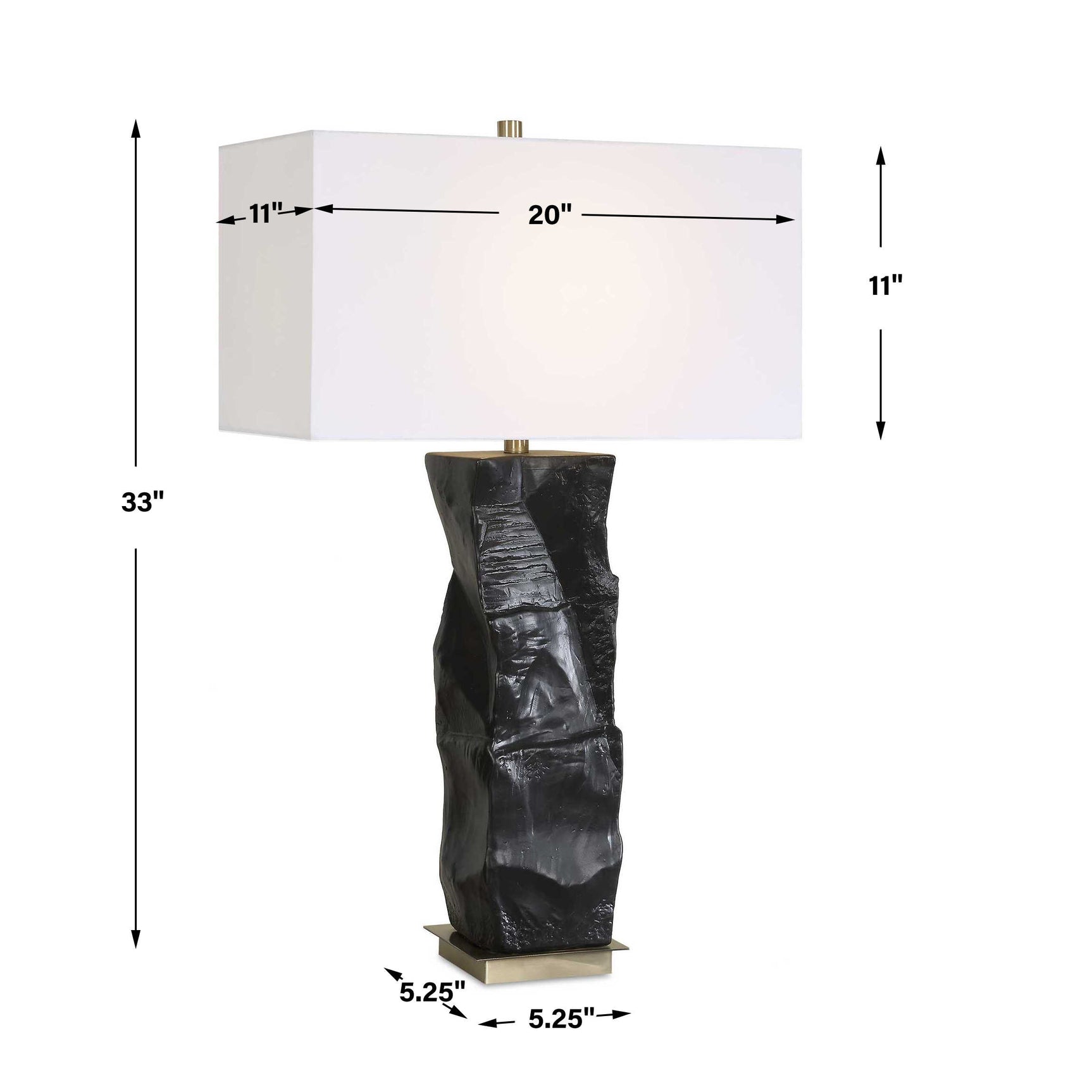 Altaria Black Table Lamp