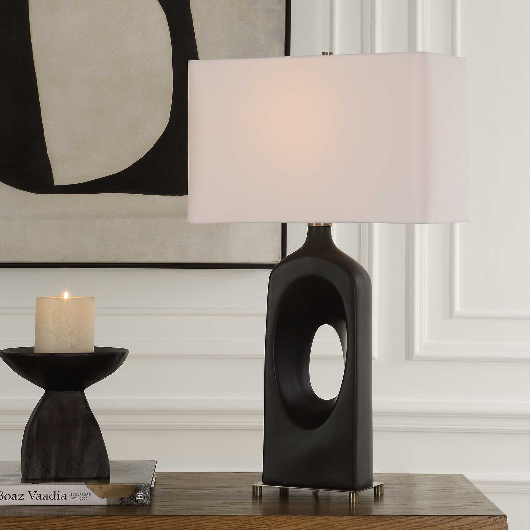 Void Matte Black Table Lamp