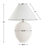 Rocio White Ceramic Table Lamp