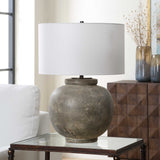 Rock Rust Brown Ages Table Lamp