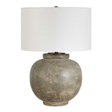 Rock Rust Brown Ages Table Lamp