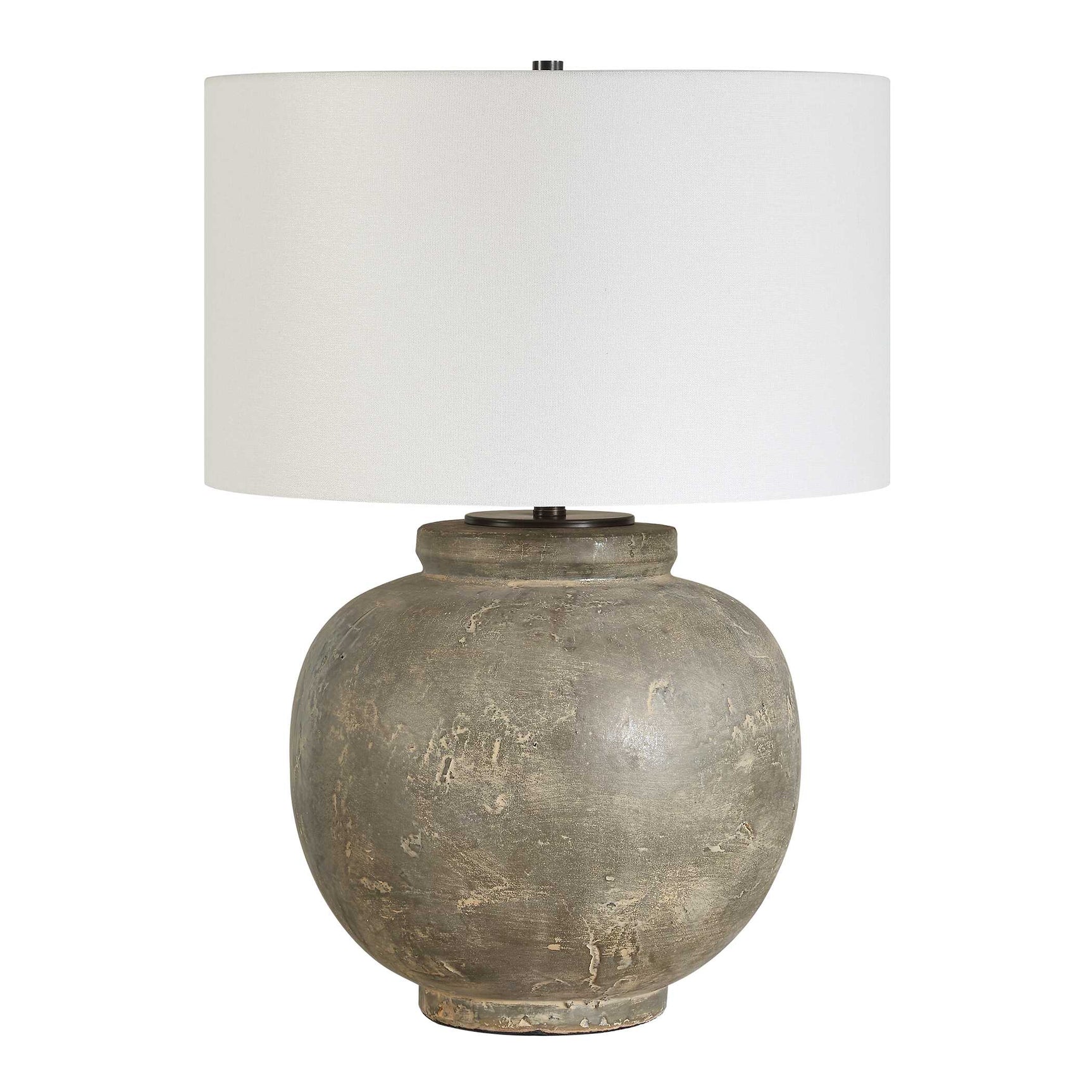 Rock Rust Brown Ages Table Lamp
