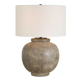 Rock Rust Brown Ages Table Lamp