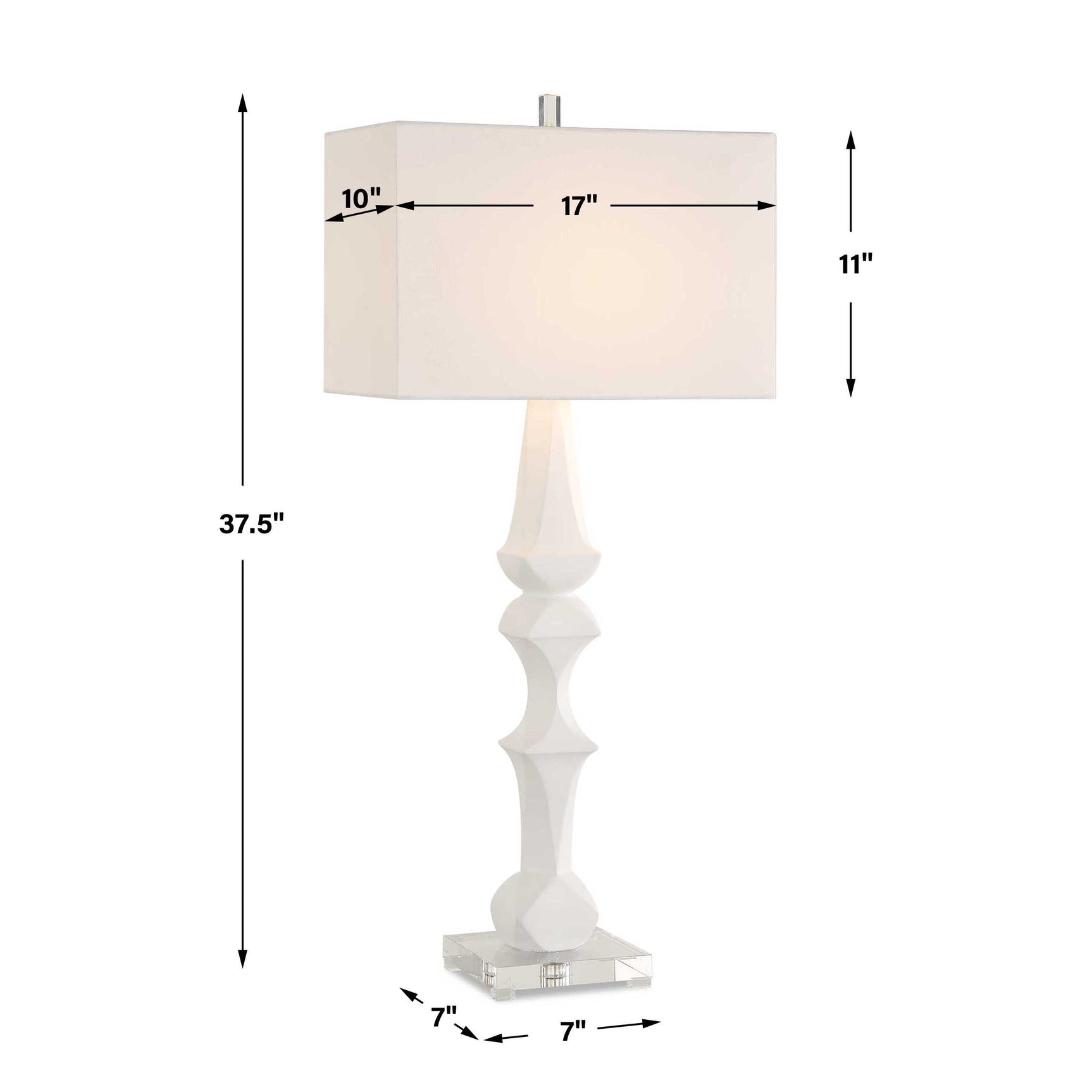 Mayme White Table Lamp