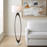 Sonic Bronze Open Oval Floor Lamp