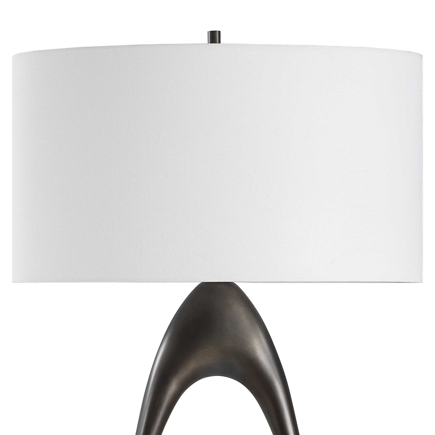 Sonic Bronze Open Oval Floor Lamp