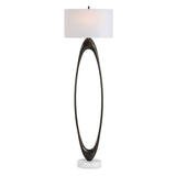 Sonic Bronze Open Oval Floor Lamp