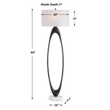 Sonic Bronze Open Oval Floor Lamp