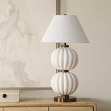 Irena White Sphere Table Lamp