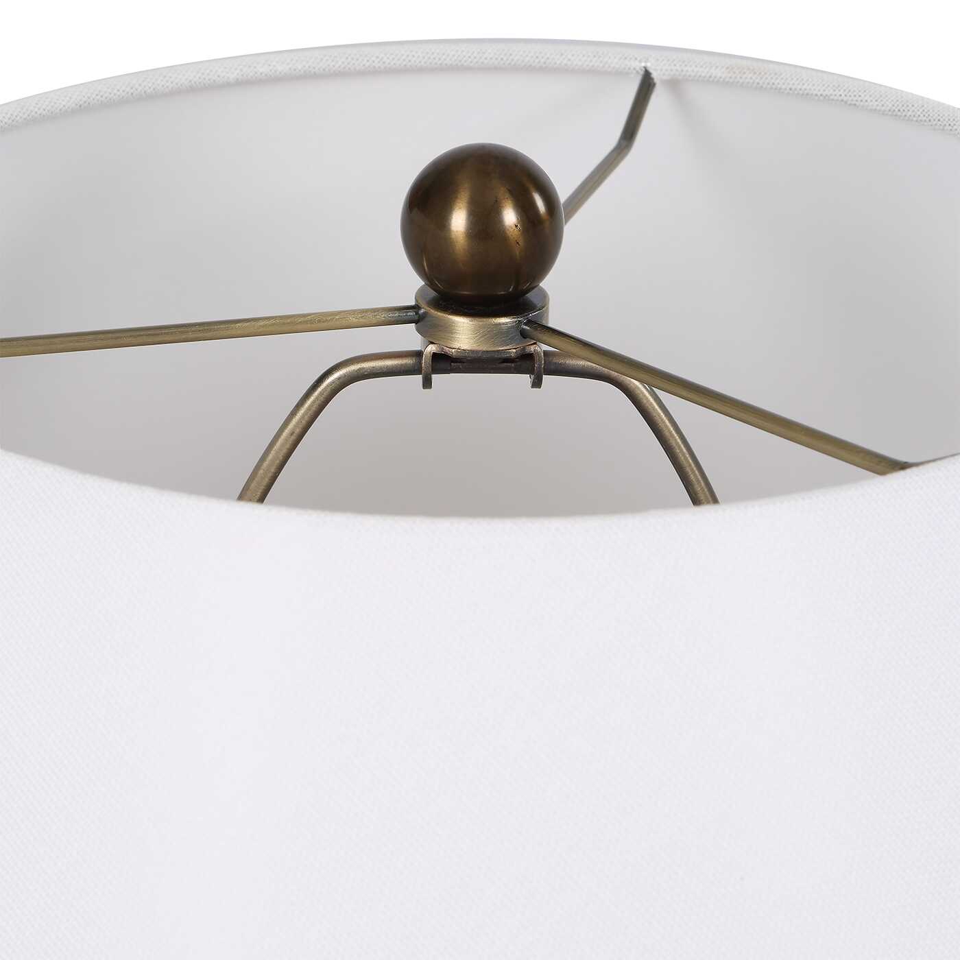 Irena White Sphere Table Lamp