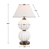 Irena White Sphere Table Lamp