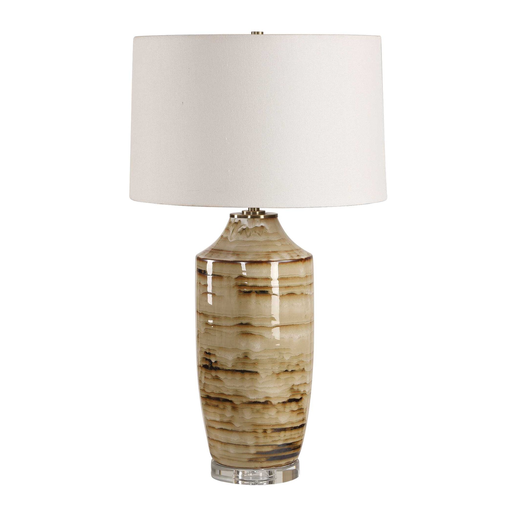Schneider Brown Glazed Table Lamp