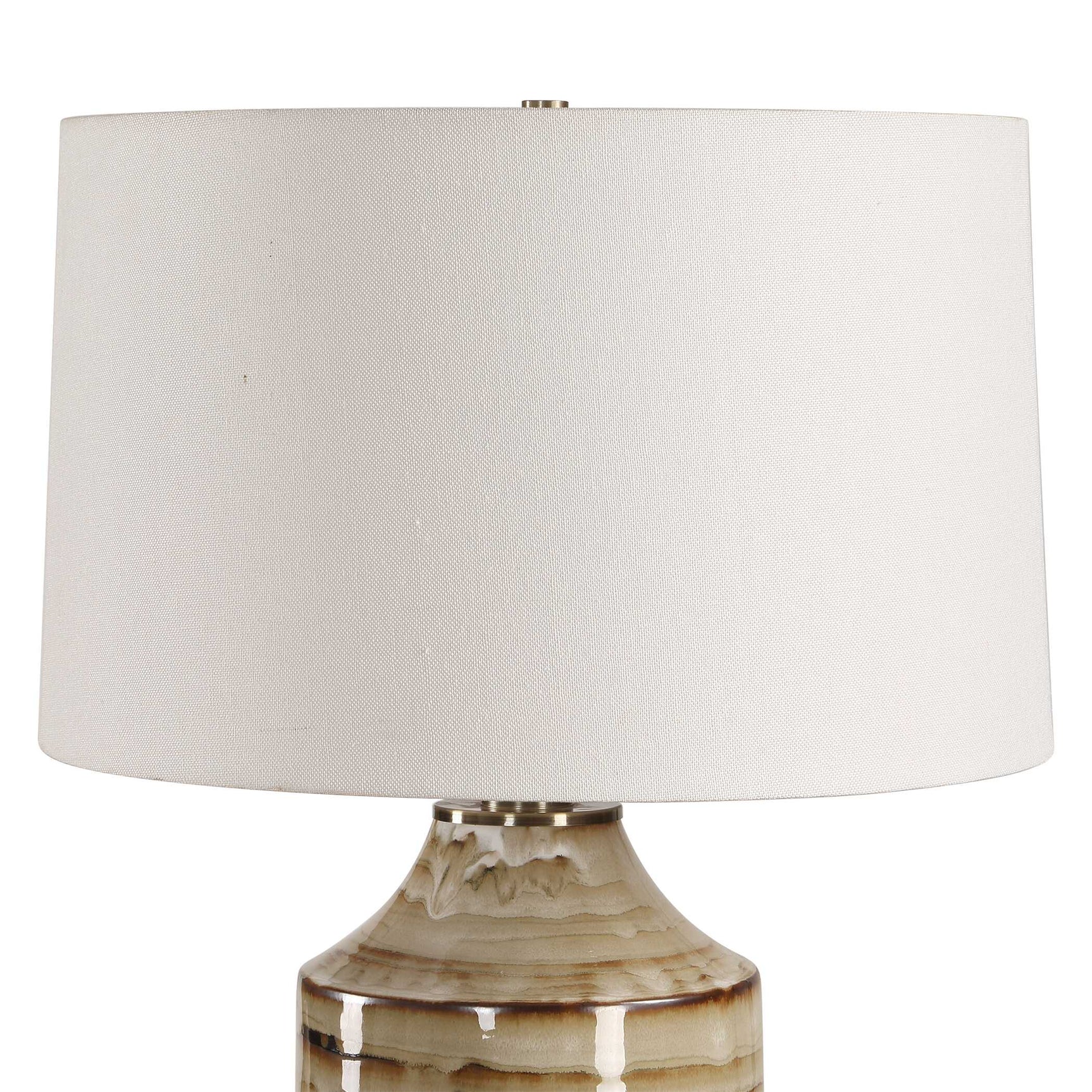 Schneider Brown Glazed Table Lamp