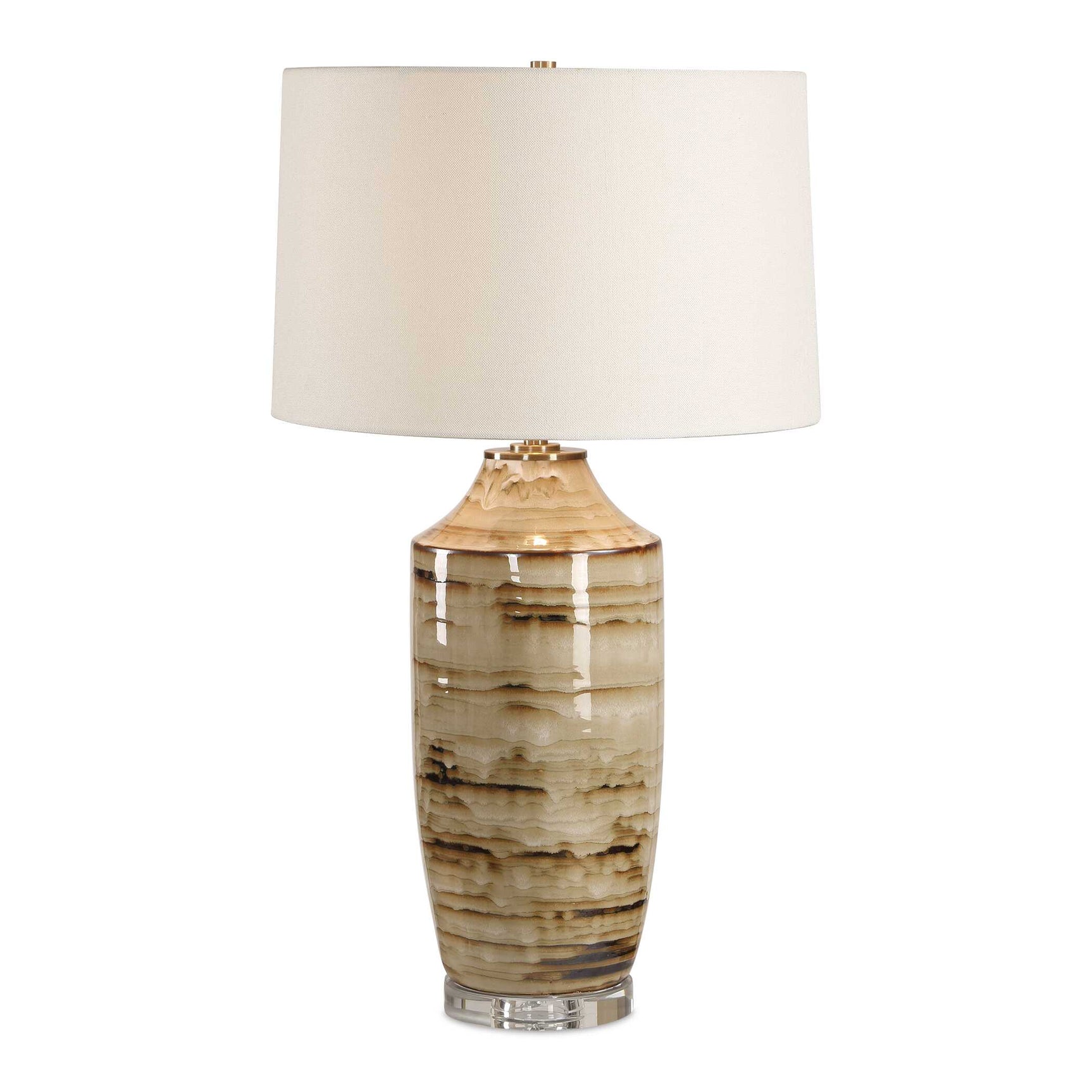 Schneider Brown Glazed Table Lamp