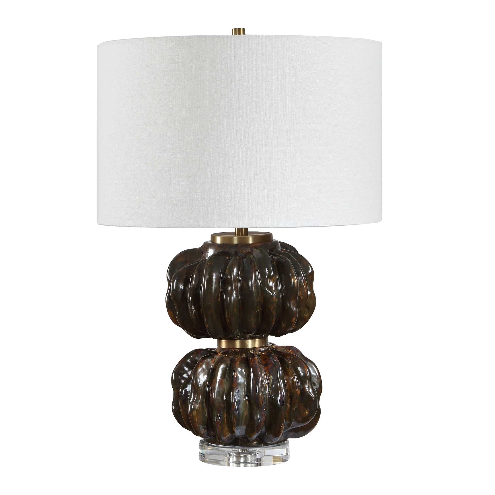 Jaudon Bronze Stacked Table Lamp