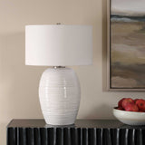 Alkman White Glaze Table Lamp