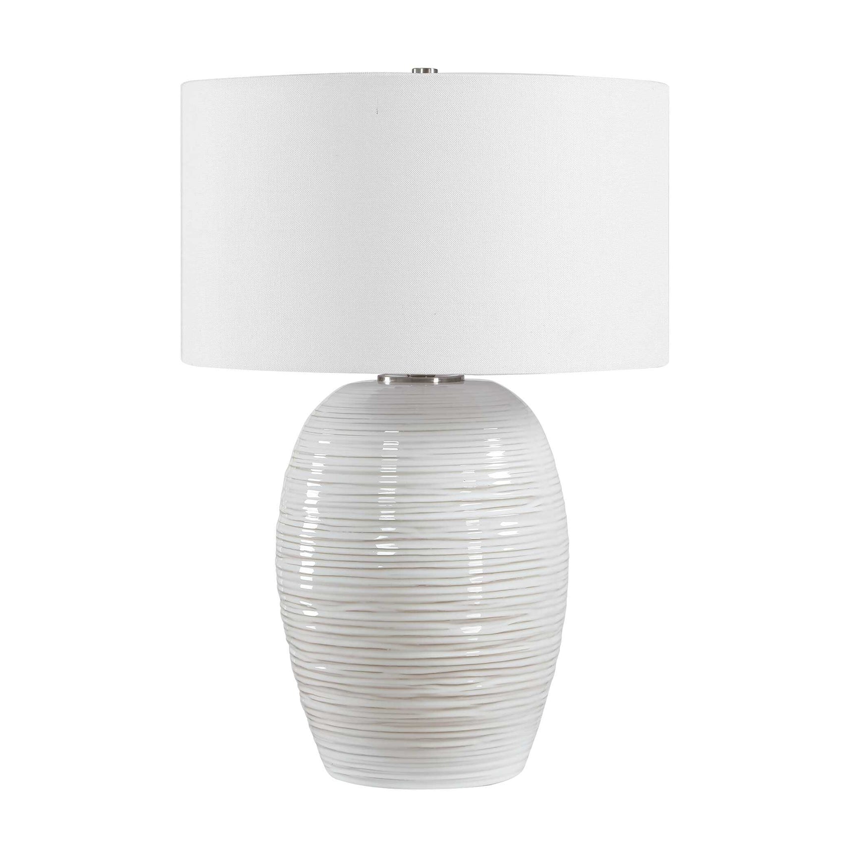 Alkman White Glaze Table Lamp