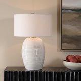 Alkman White Glaze Table Lamp