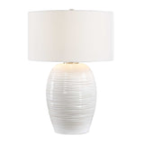 Alkman White Glaze Table Lamp