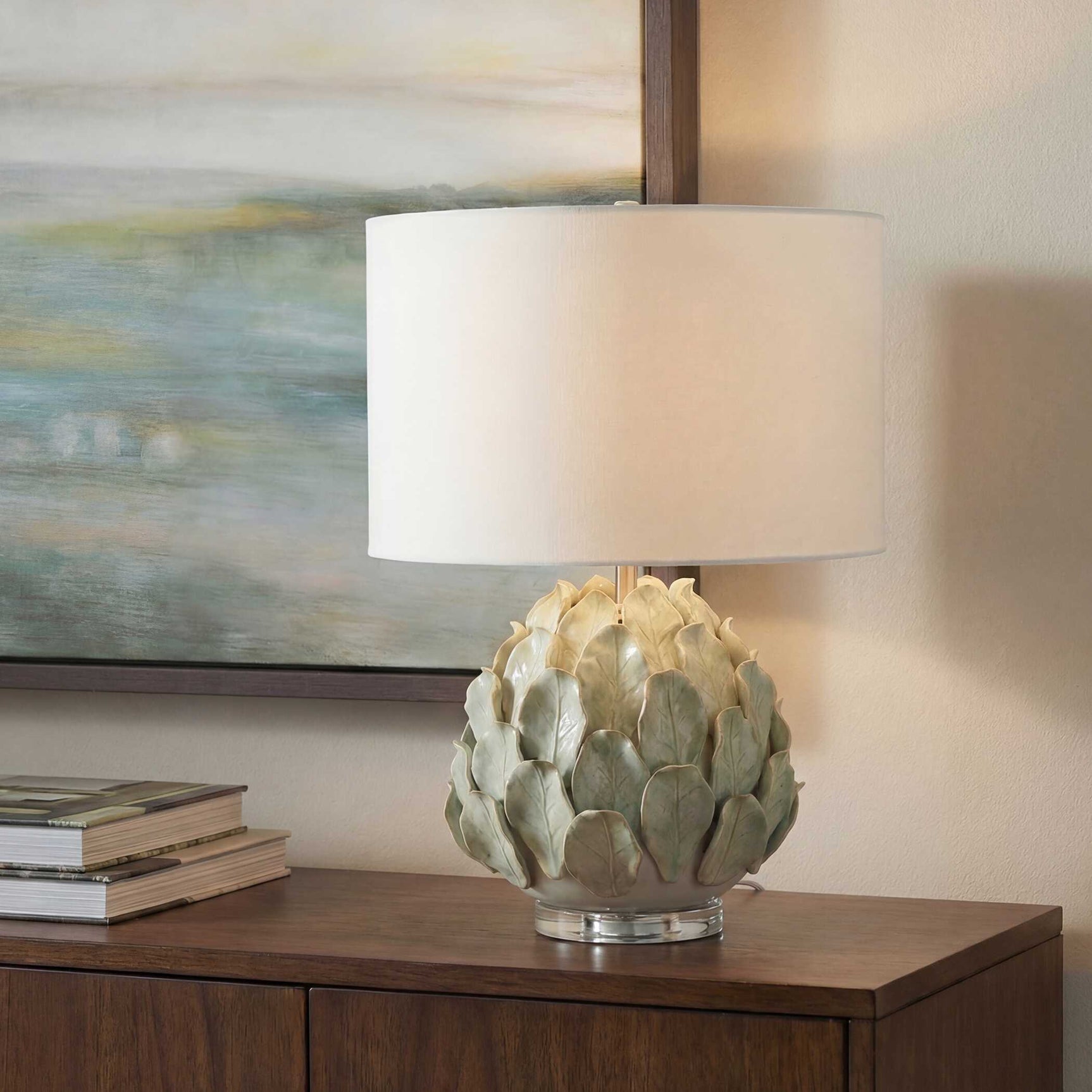 Levlyn Pale Green Table Lamp
