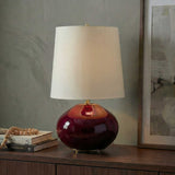 Allemand Ruby Red Glaze Table Lamp