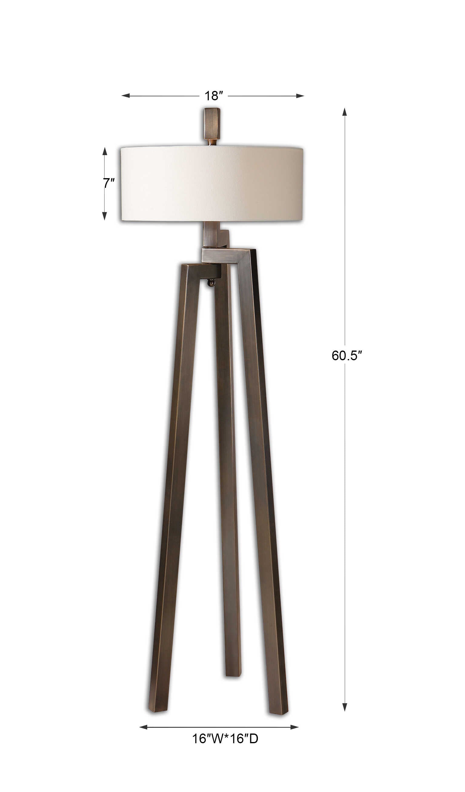 Mondovi Bronze Modern Floor Lamp