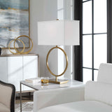 Duara Brass Circle Table Lamp