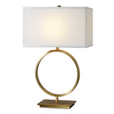 Duara Brass Circle Table Lamp