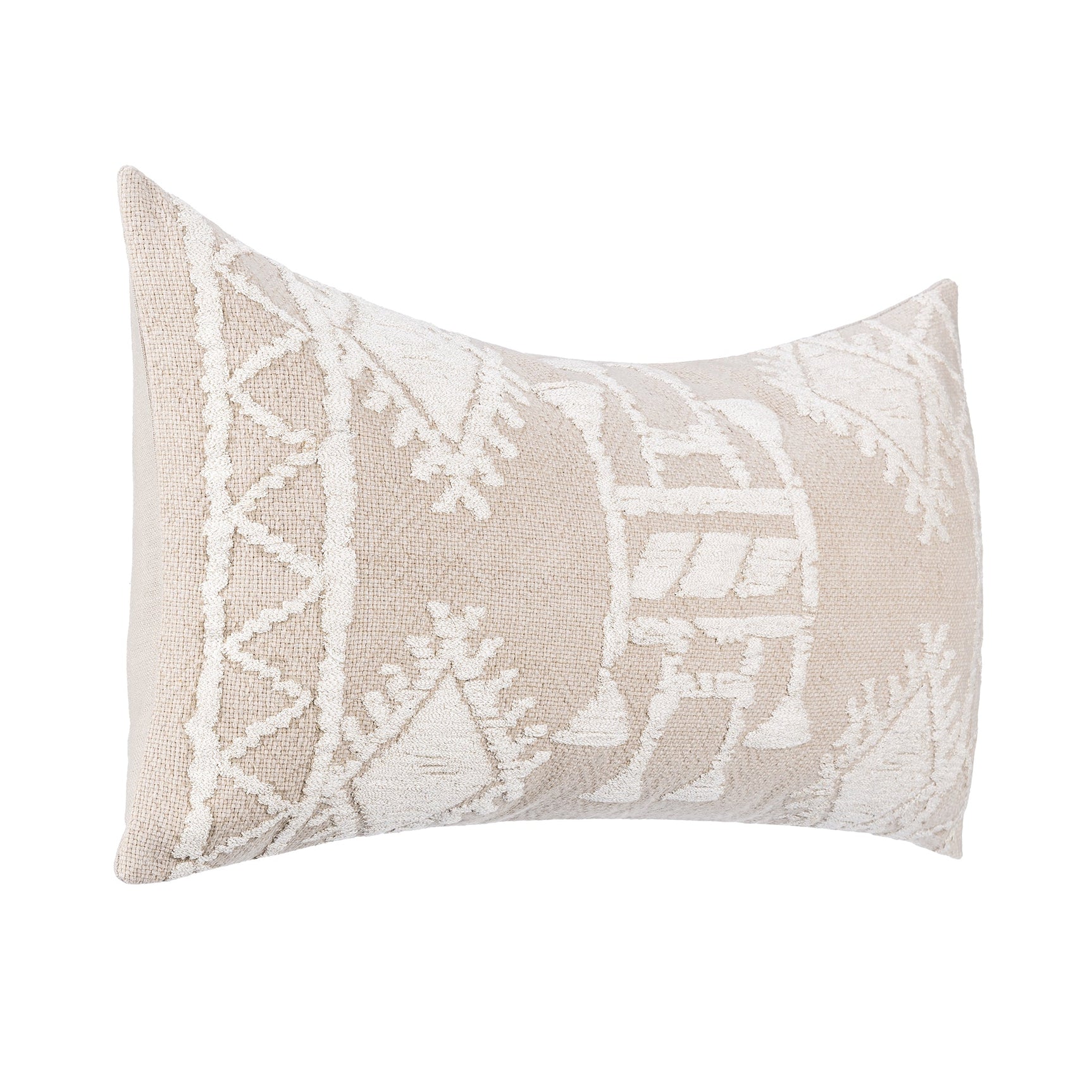 LN Abbey Mocha Cream/Ivory 14x26 Throw Pillow (Set of 2) - Ornate Home