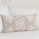 LN Abbey Mocha Cream/Ivory 14x26 Throw Pillow (Set of 2) - Ornate Home