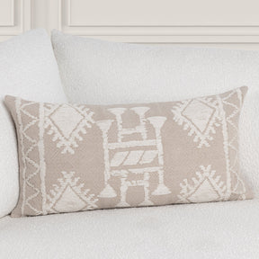 LN Abbey Mocha Cream/Ivory 14x26 Throw Pillow (Set of 2) - Ornate Home