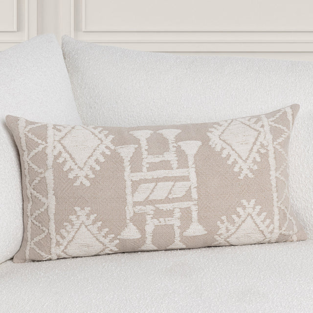 LN Abbey Mocha Cream/Ivory 14x26 Throw Pillow (Set of 2) - Ornate Home