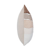LN Bikram Ivory/Mocha Cream 22x22 Throw Pillow (Set of 2) - Ornate Home