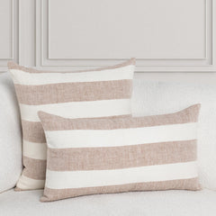 LN Eleanor Natural/Ivory 22x22 Throw Pillow (Set of 2) - Ornate Home