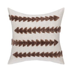 LN Essay Frothed Brown 22x22 Throw Pillow (Set of 2) - Ornate Home