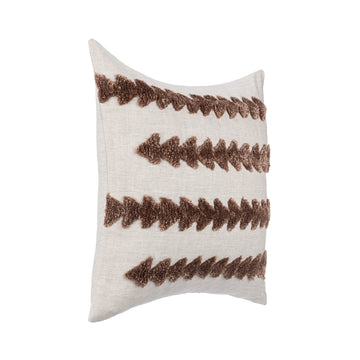 LN Essay Frothed Brown 22x22 Throw Pillow (Set of 2) - Ornate Home