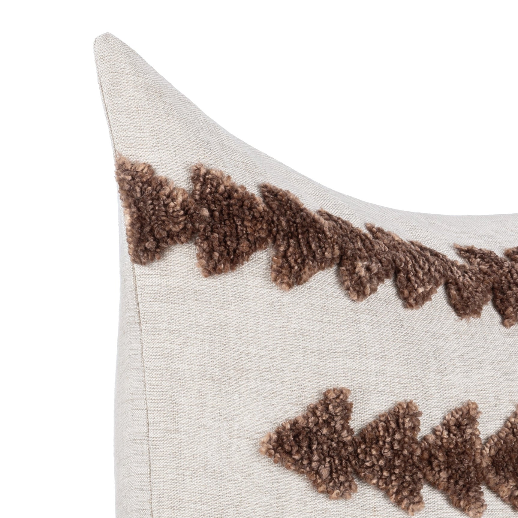 LN Essay Frothed Brown 22x22 Throw Pillow (Set of 2) - Ornate Home