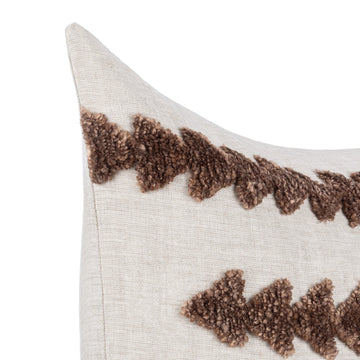 LN Essay Frothed Brown 22x22 Throw Pillow (Set of 2) - Ornate Home
