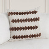 LN Essay Frothed Brown 22x22 Throw Pillow (Set of 2) - Ornate Home