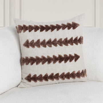 LN Essay Frothed Brown 22x22 Throw Pillow (Set of 2) - Ornate Home