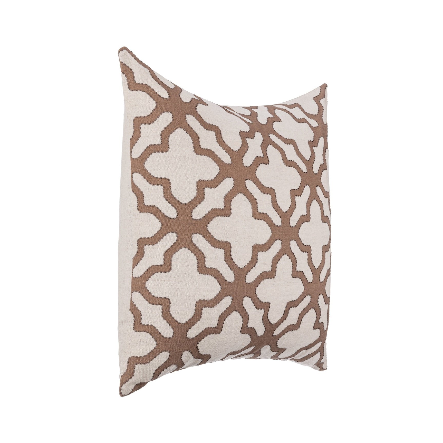 LN Mullan Frothed Brown 22x22 Throw Pillow (Set of 2) - Ornate Home