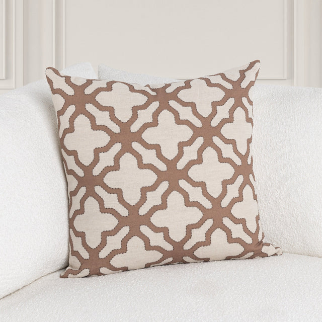LN Mullan Frothed Brown 22x22 Throw Pillow (Set of 2) - Ornate Home