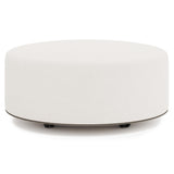 LOLO White/Cream Fabric Cocktail Ottoman - Ornate Home