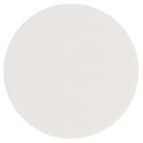 LOLO White/Cream Fabric Cocktail Ottoman - Ornate Home