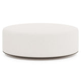 LOLO White/Cream Fabric Cocktail Ottoman - Ornate Home