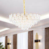 Orlisse Gold 18-Light Acrylic Chandelier