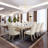 Orlisse Gold 18-Light Acrylic Chandelier