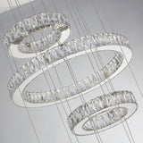 Galaxy Chrome Modern 49" Crystal Chandelier