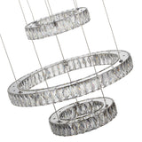 Galaxy Chrome Modern 49" Crystal Chandelier